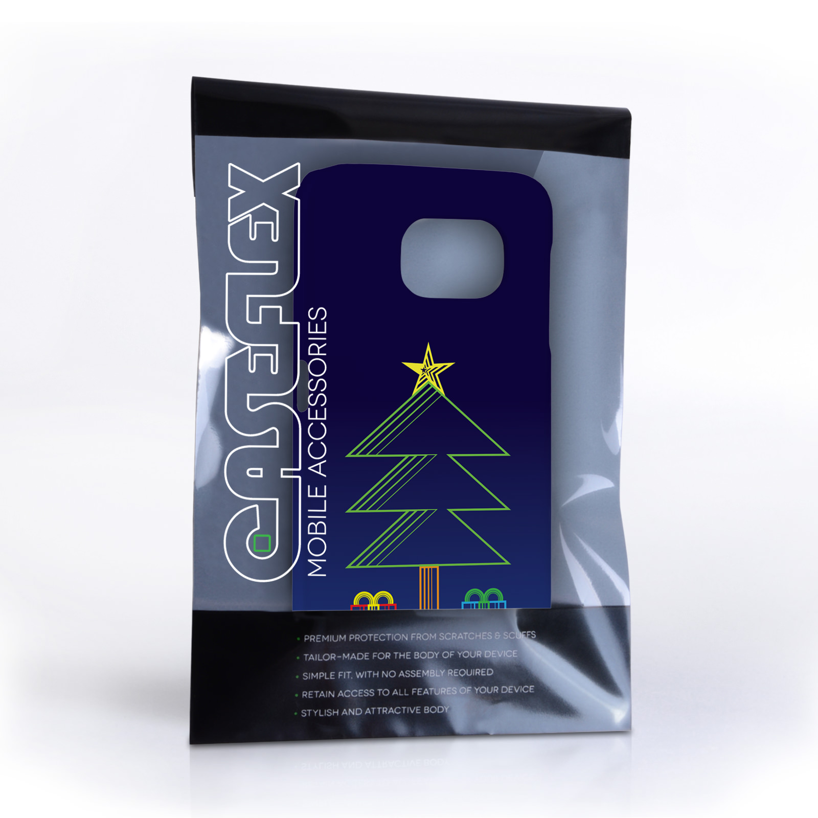 Caseflex Samsung Galaxy S6 Christmas Tree & Presents Hard Case