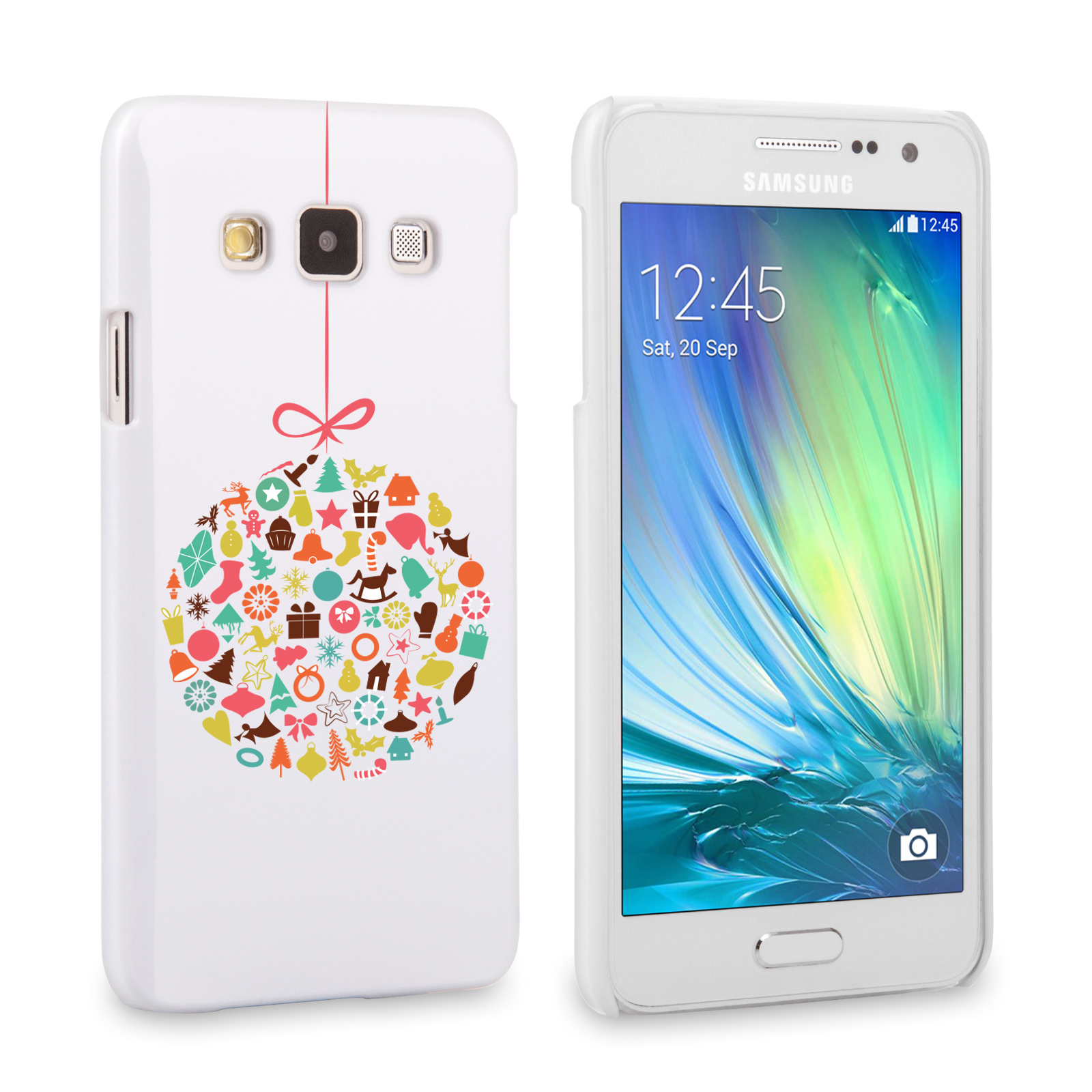 Caseflex Samsung Galaxy A3 Christmas Bauble Decorations Hard Case
