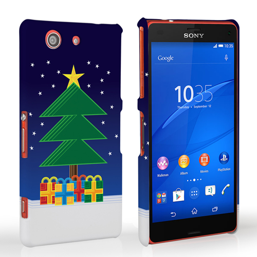Caseflex Sony Xperia Z3 Compact Christmas Night Tree & Presents Hard Case