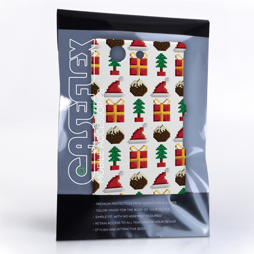 Caseflex Sony Xperia Z3 Compact Retro Game Christmas Presents & Pudding Hard Case