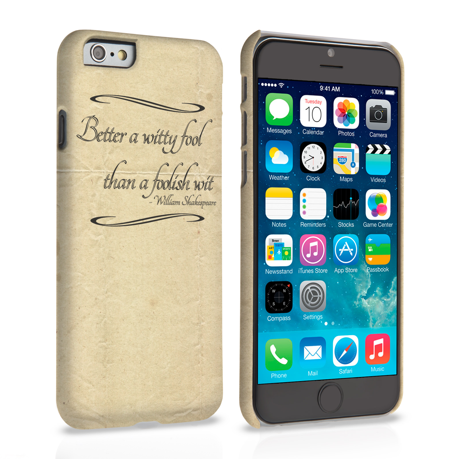 Caseflex iPhone 6 and 6s Shakespeare Quote Case