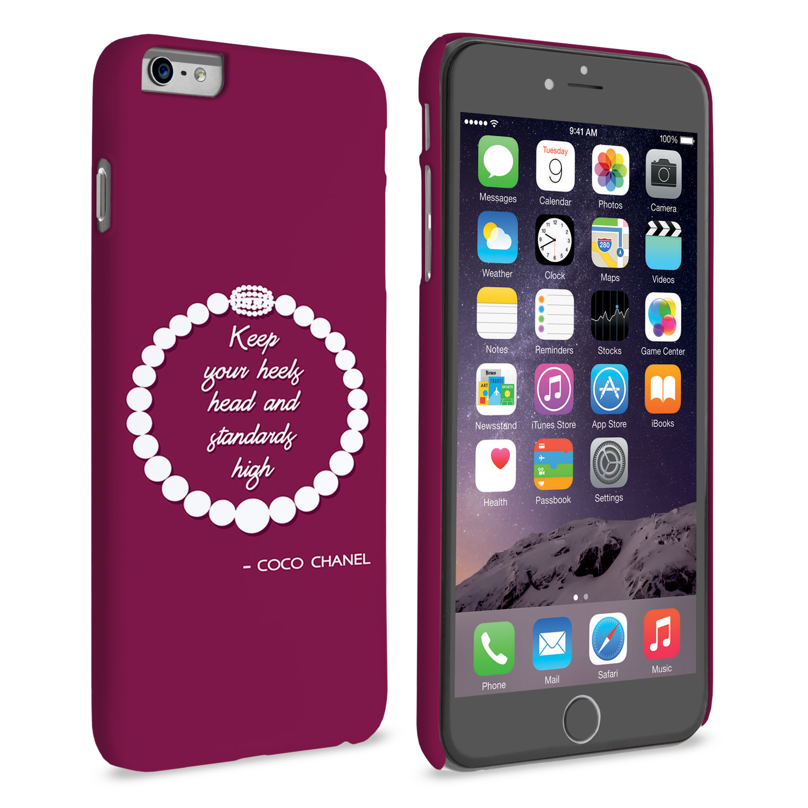 Caseflex iPhone 6 Plus and 6s Plus Chanel Diamond & Pearls Quote Case