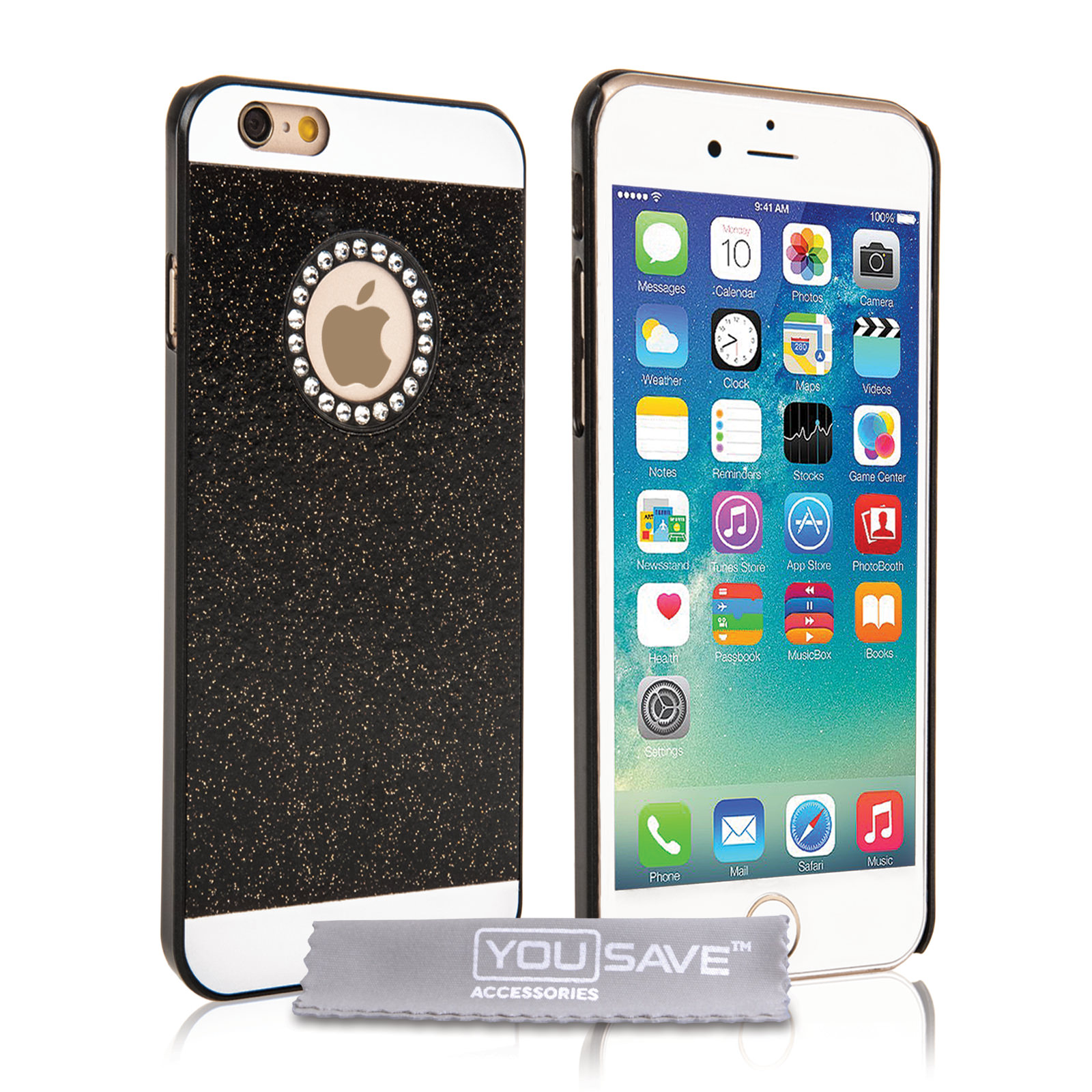 Yousave Accessories iPhone 6 and 6s Flash Diamond Case - Black