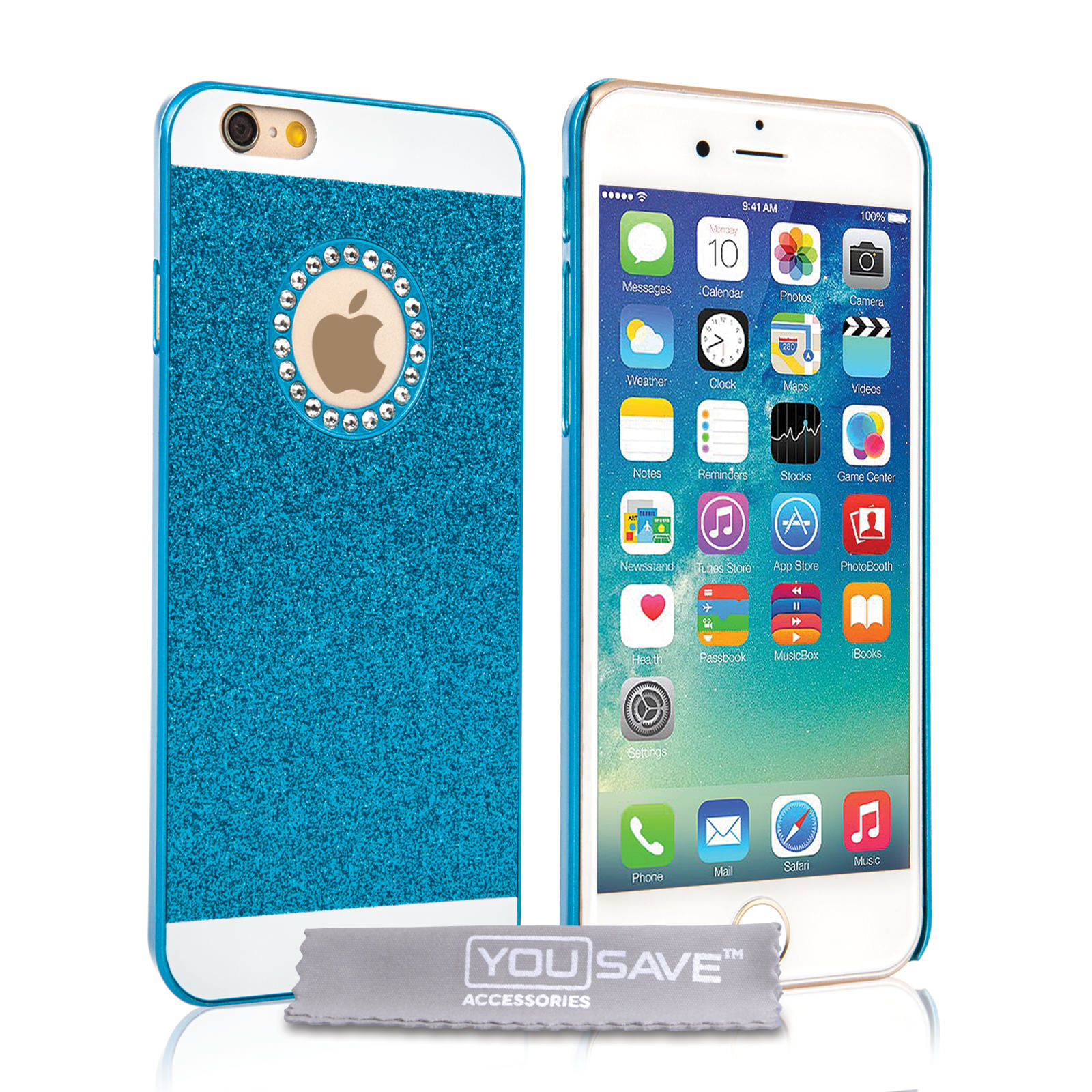 Yousave Accessories iPhone 6 and 6s Flash Diamond Case -  Blue