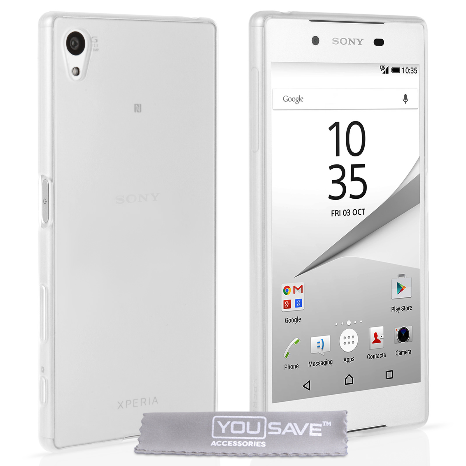 YouSave Accessories Sony Xperia Z5 Silicone Gel Case - Clear