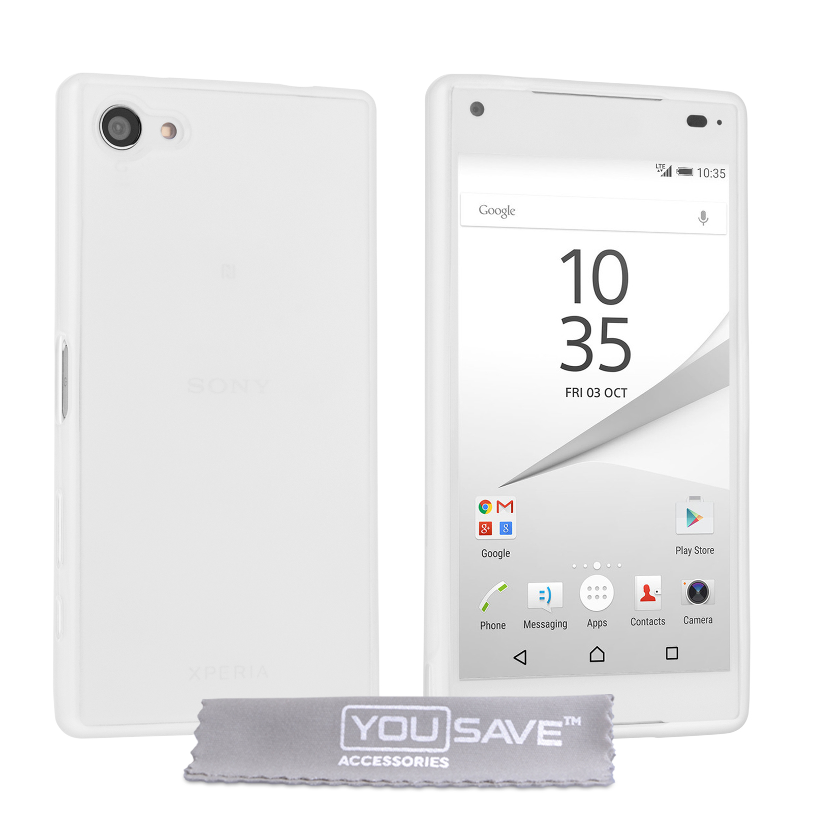 YouSave Accessories Sony Xperia Z5 Compact Silicone Gel Case - Clear