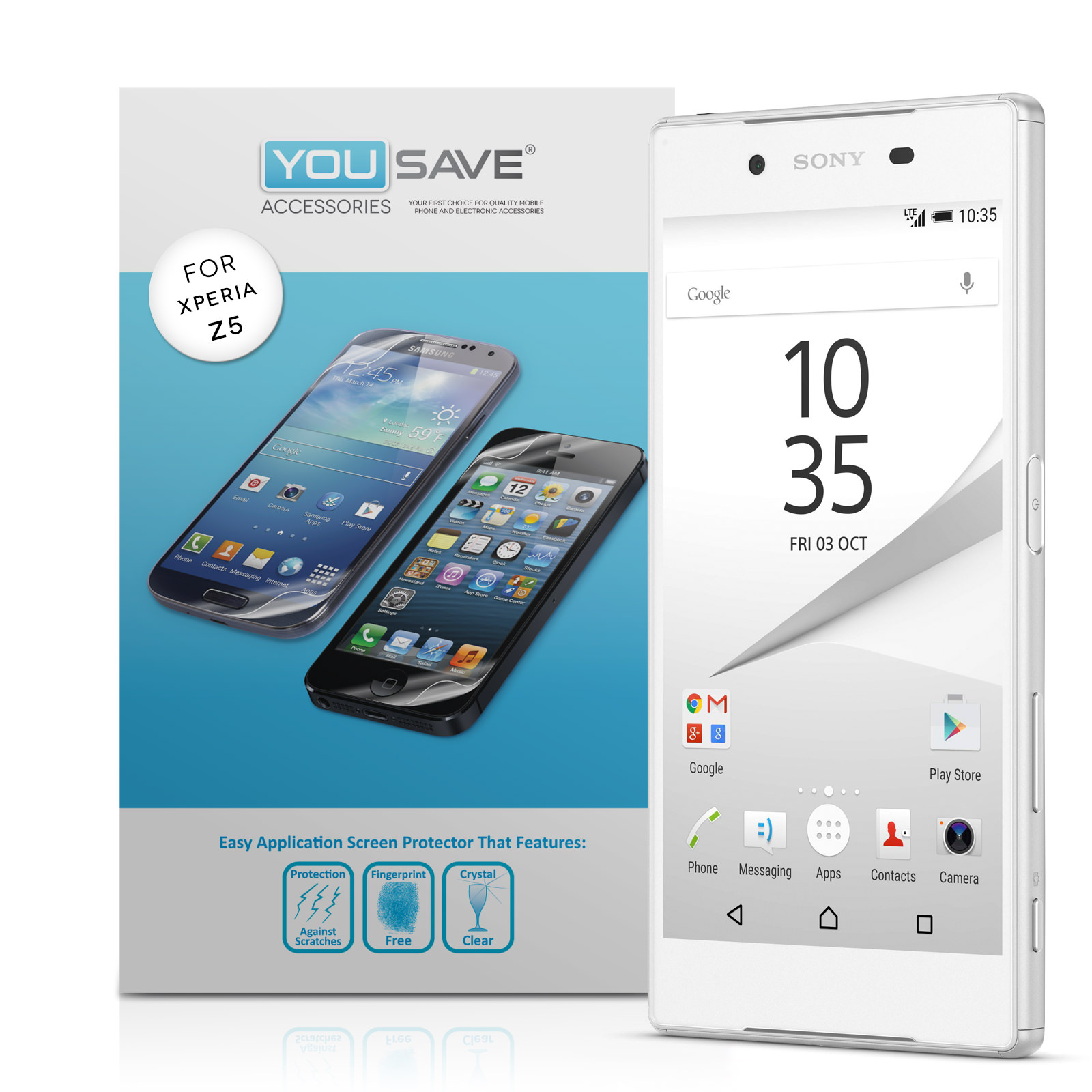 YouSave Accessories Sony Xperia Z5 Screen Protectors x5