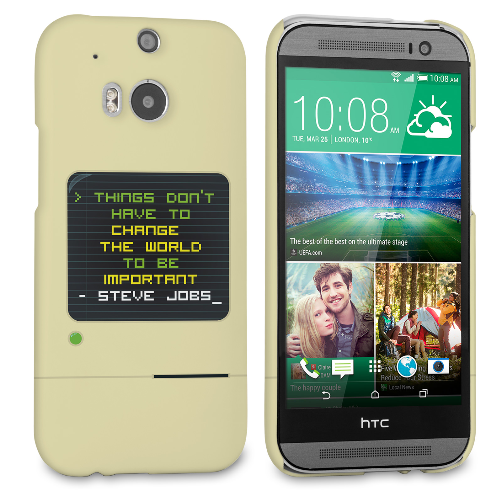 Caseflex HTC One M8 Steve Jobs Quote Case