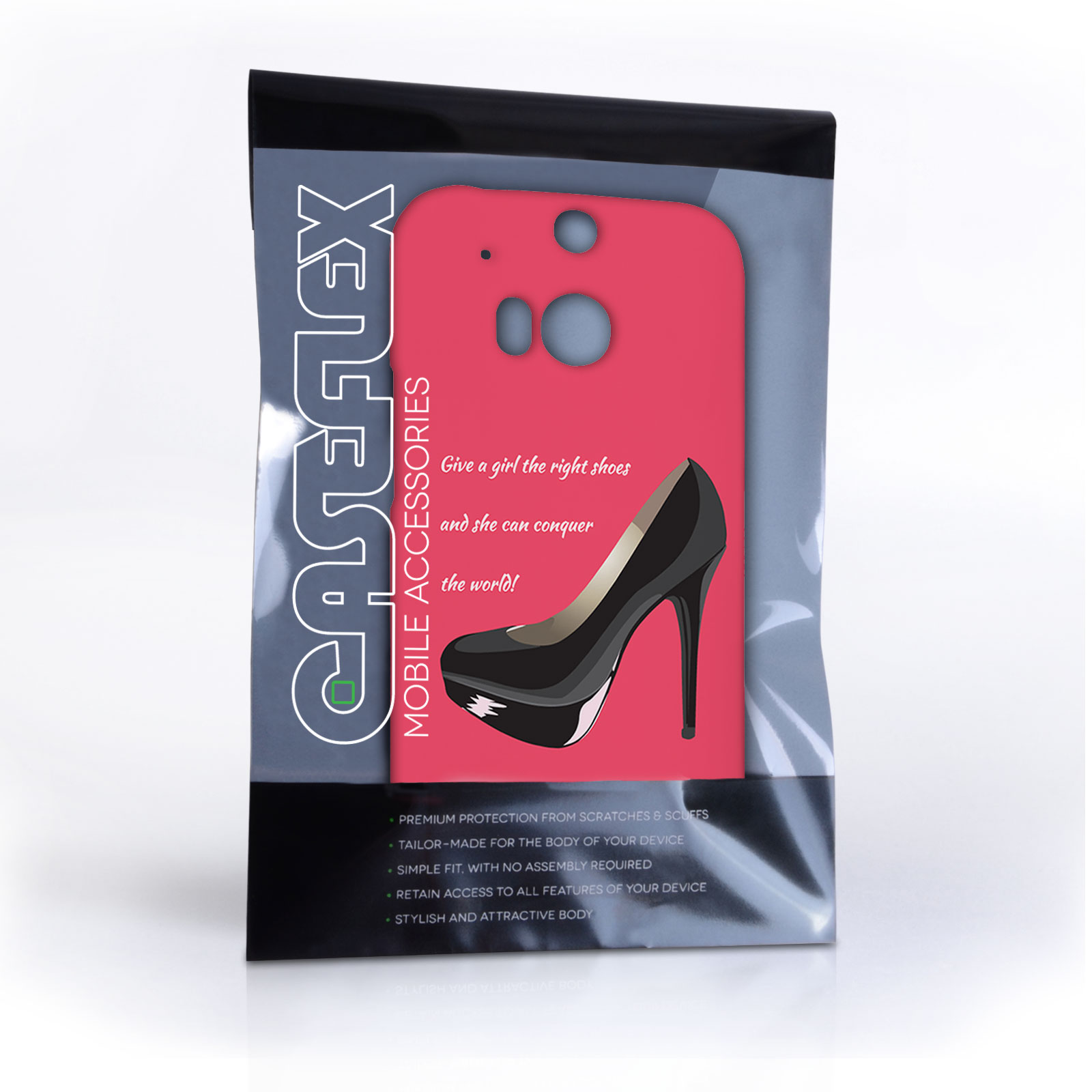 Caseflex HTC One M8 Marilyn Monroe ‘Shoe’ Quote Case