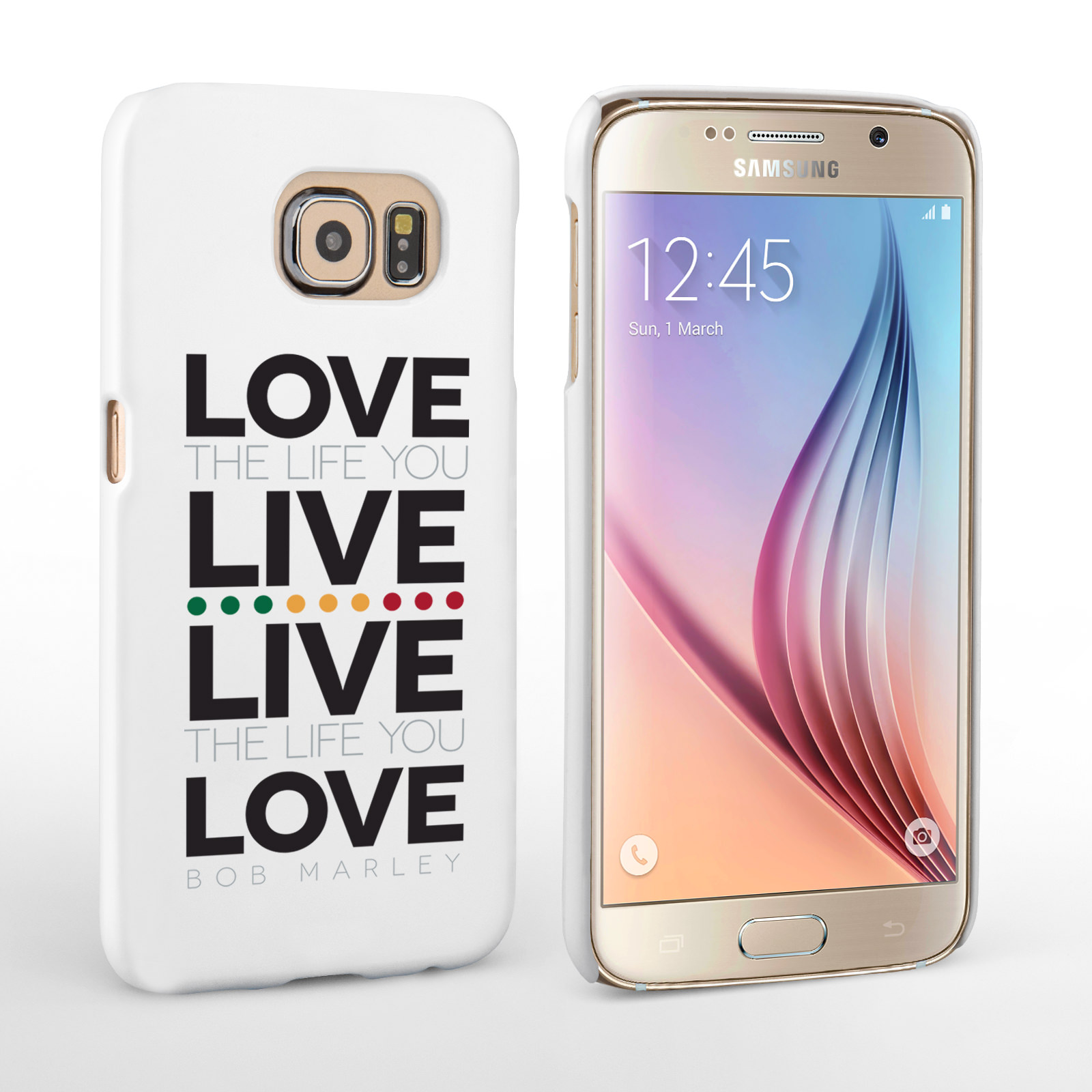 Caseflex Samsung Galaxy S6 Bob Marley Quote Case