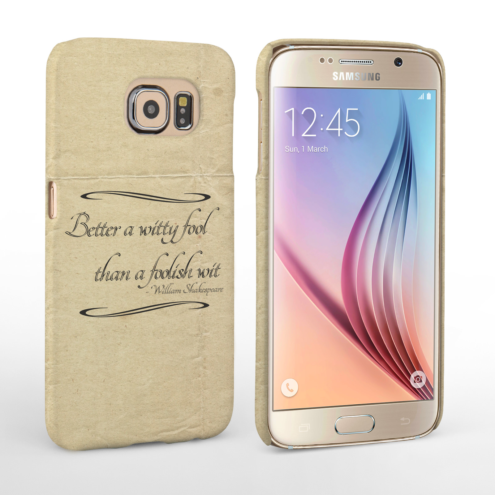 Caseflex Samsung Galaxy S6 Shakespeare Quote Case