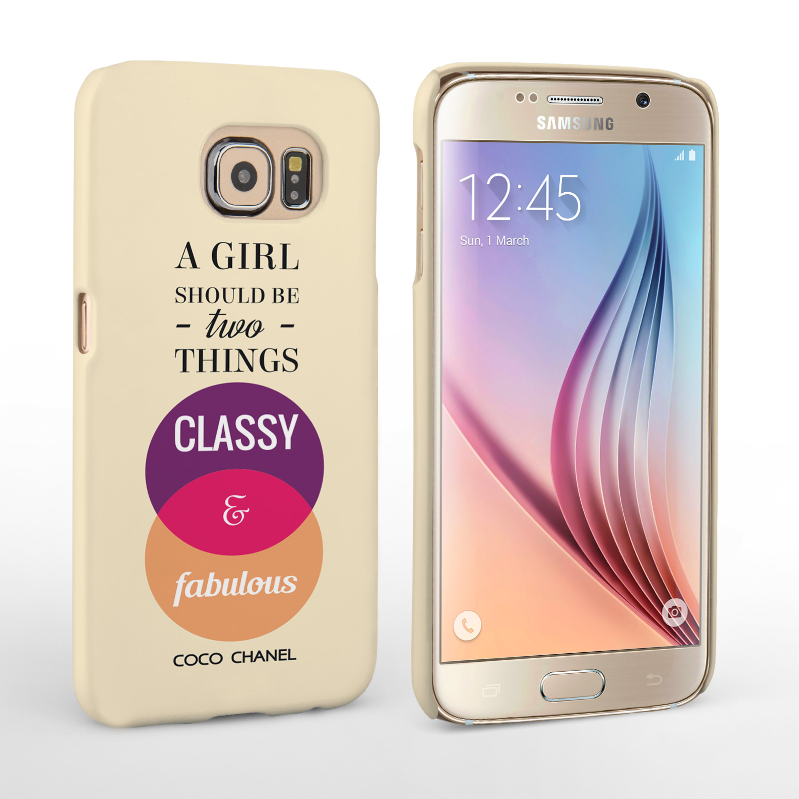 Caseflex Samsung Galaxy S6 Chanel ‘Classy and Fabulous’ Quote Case