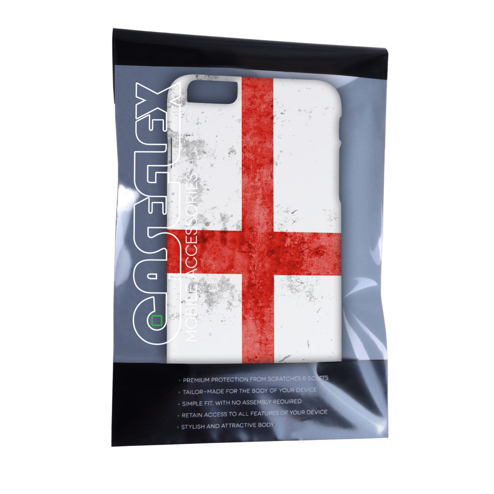 Caseflex iPhone 6 Plus and 6s Plus Retro England Flag Case