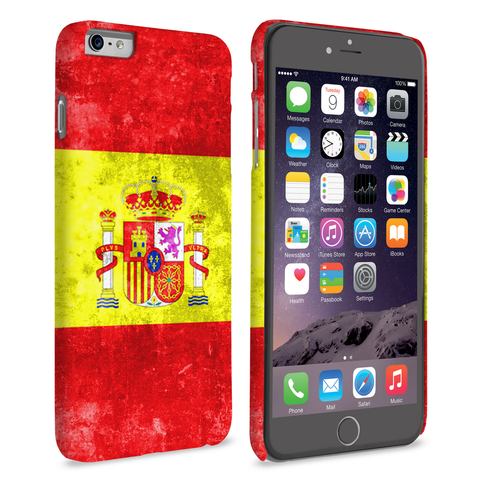 Caseflex iPhone 6 Plus and 6s Plus Retro Spain Flag Case