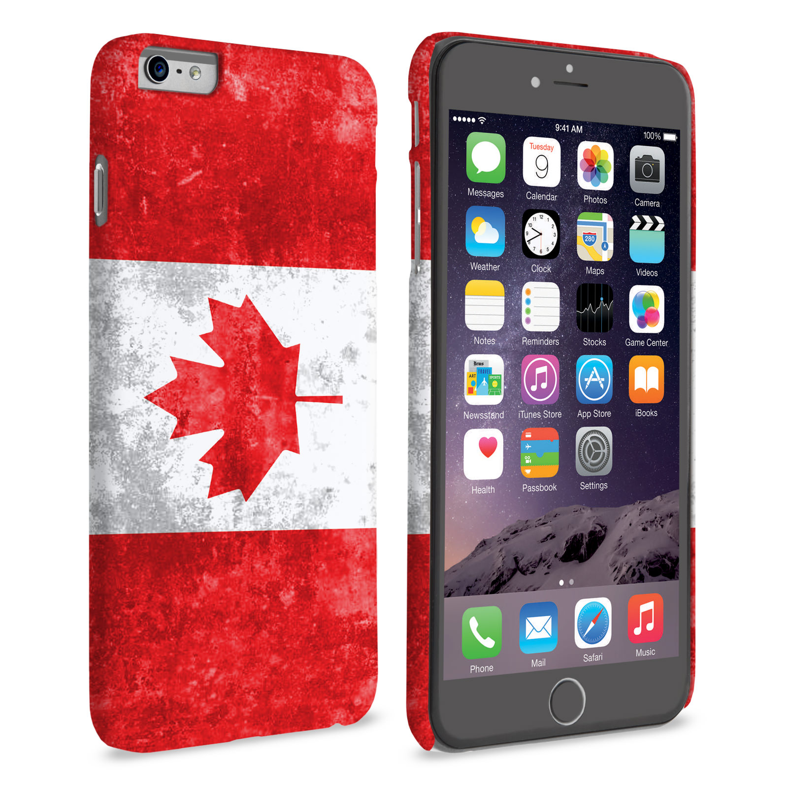 Caseflex iPhone 6 Plus and 6s Plus Retro Canada Flag Case