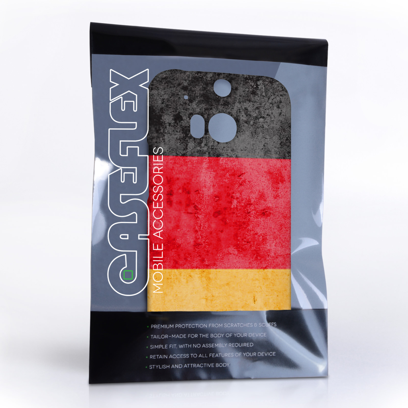 Caseflex HTC One M8 Retro Germany Flag Case