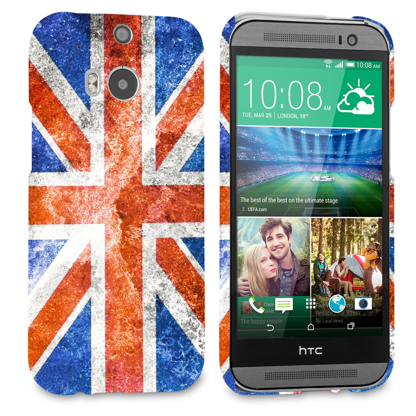 Caseflex HTC One M8 Retro Union Jack Flag Case