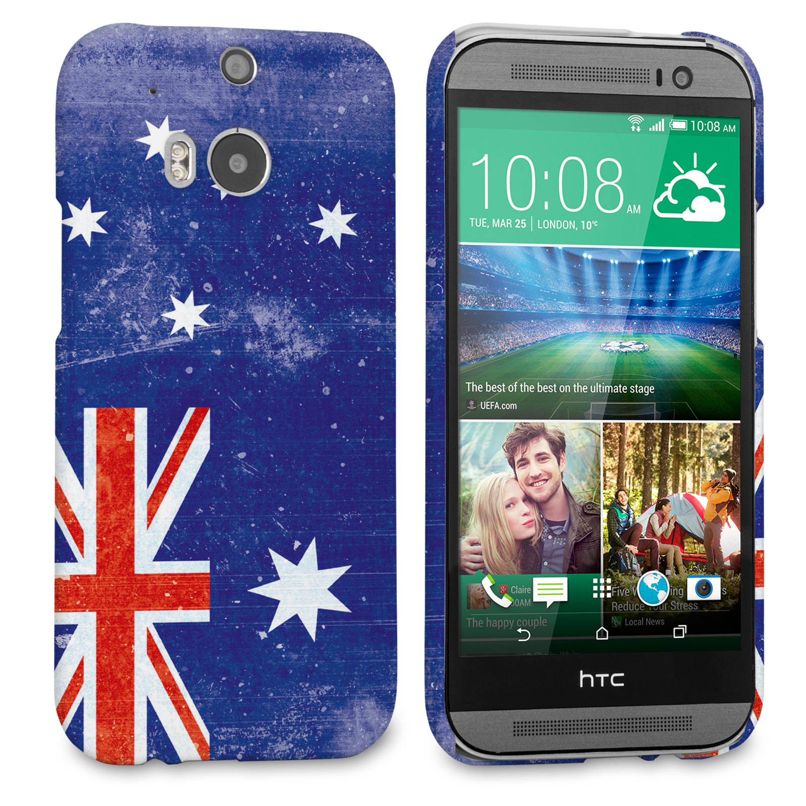 Caseflex HTC One M8 Retro Australia Flag Case