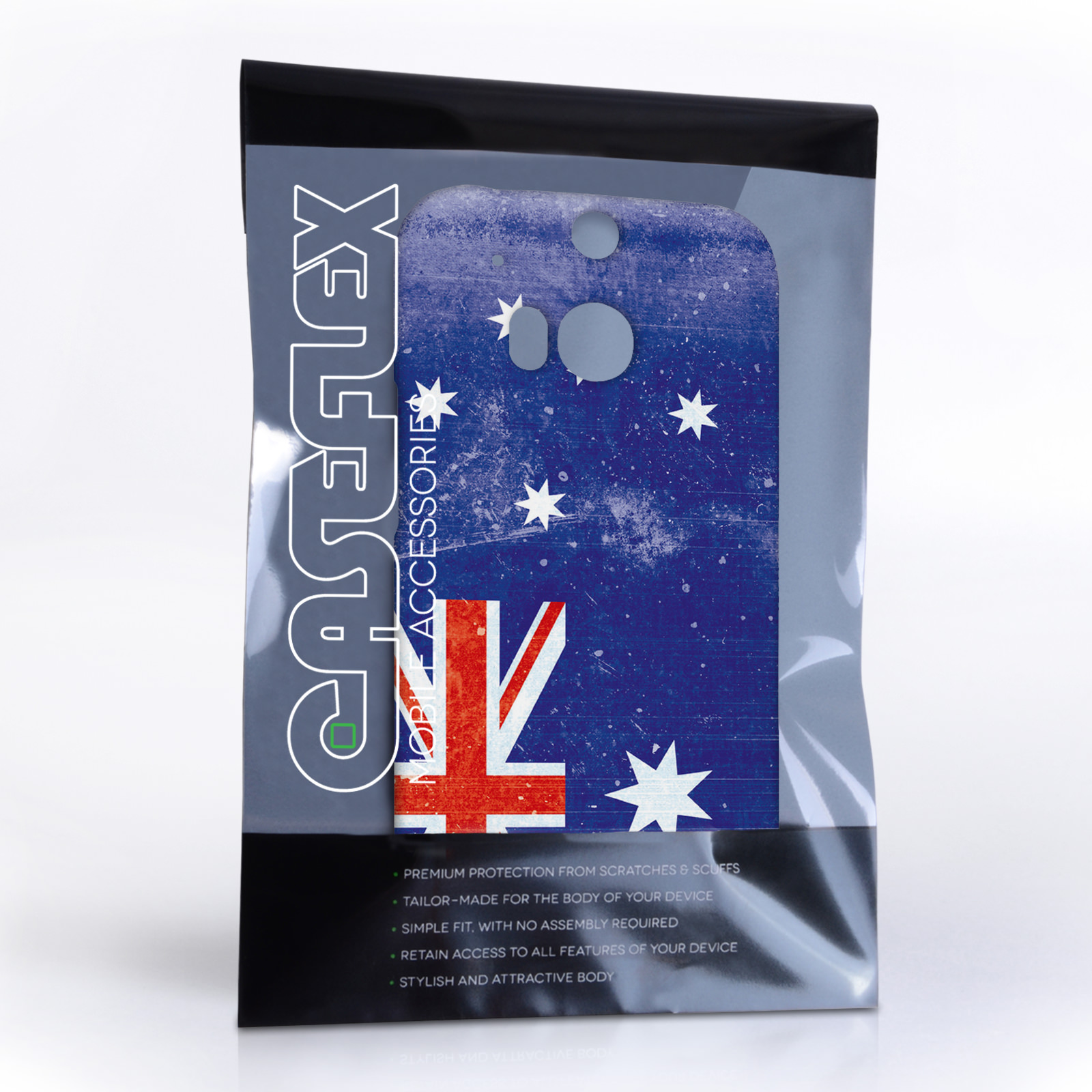 Caseflex HTC One M8 Retro Australia Flag Case