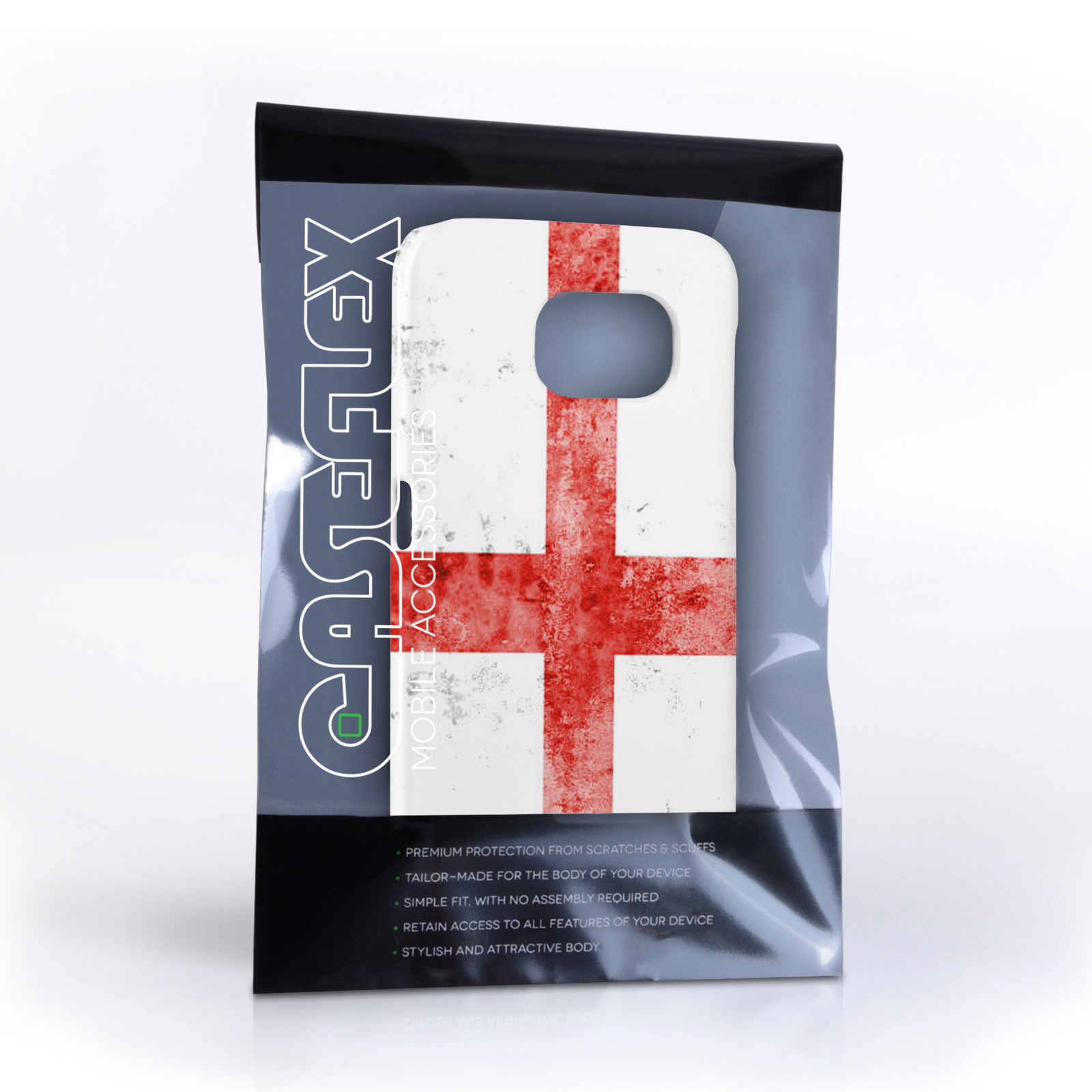 Caseflex Samsung Galaxy S6 Retro England Flag Case