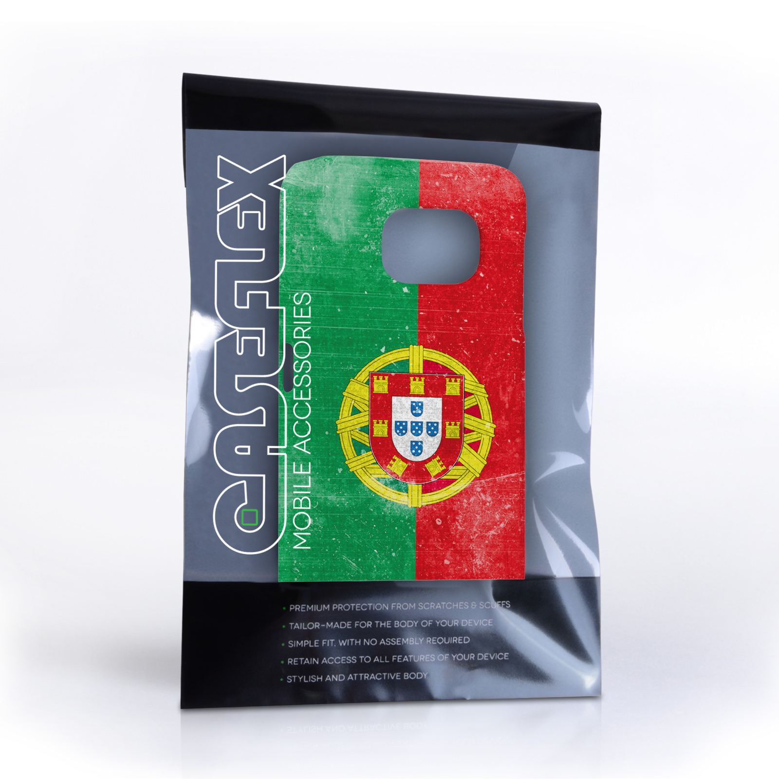 Caseflex Samsung Galaxy S6 Retro Portugal Flag Case