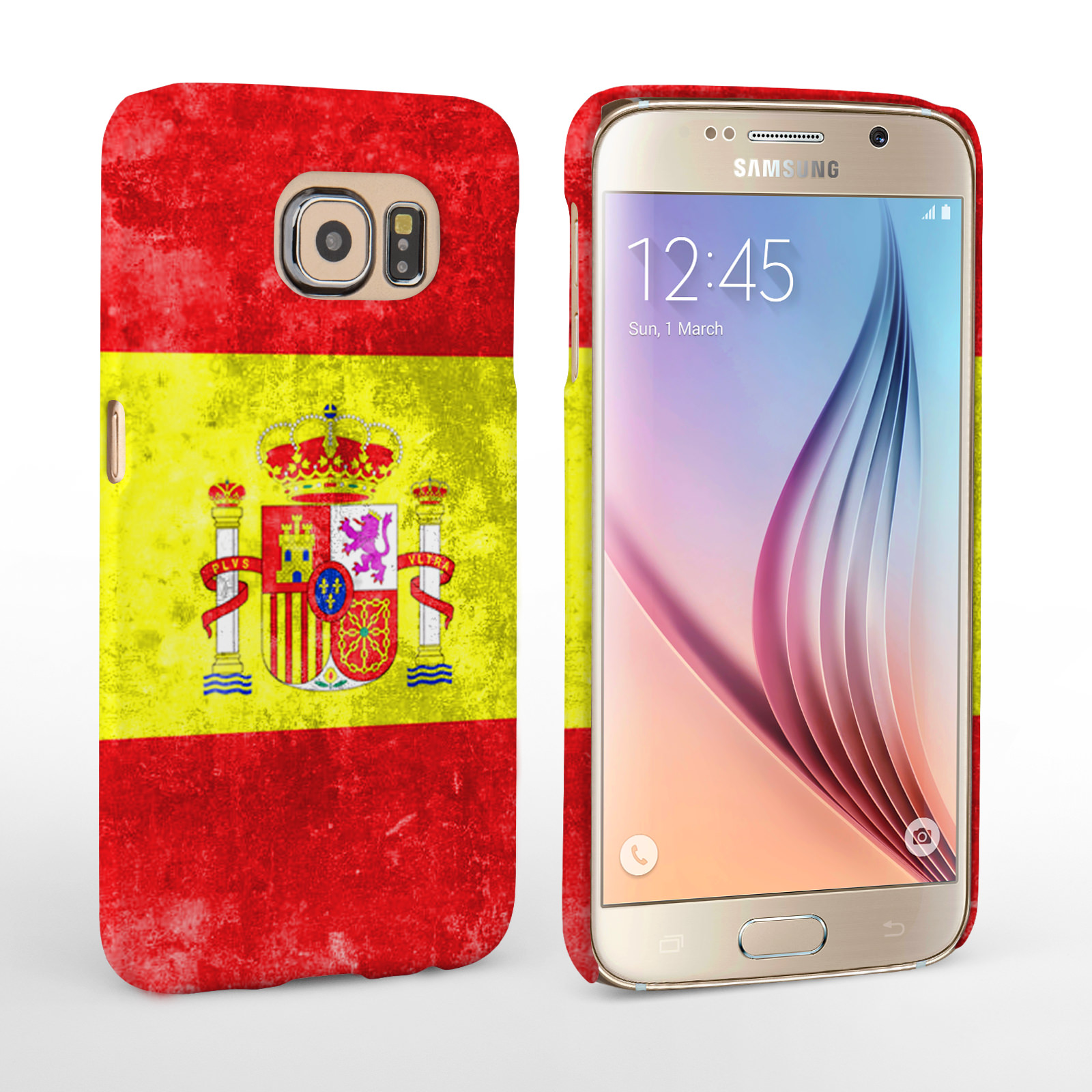 Caseflex Samsung Galaxy S6 Retro Spain Flag Case
