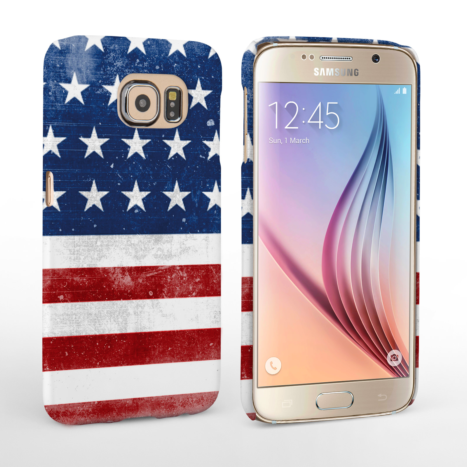 Caseflex Samsung Galaxy S6 Retro USA Flag Case