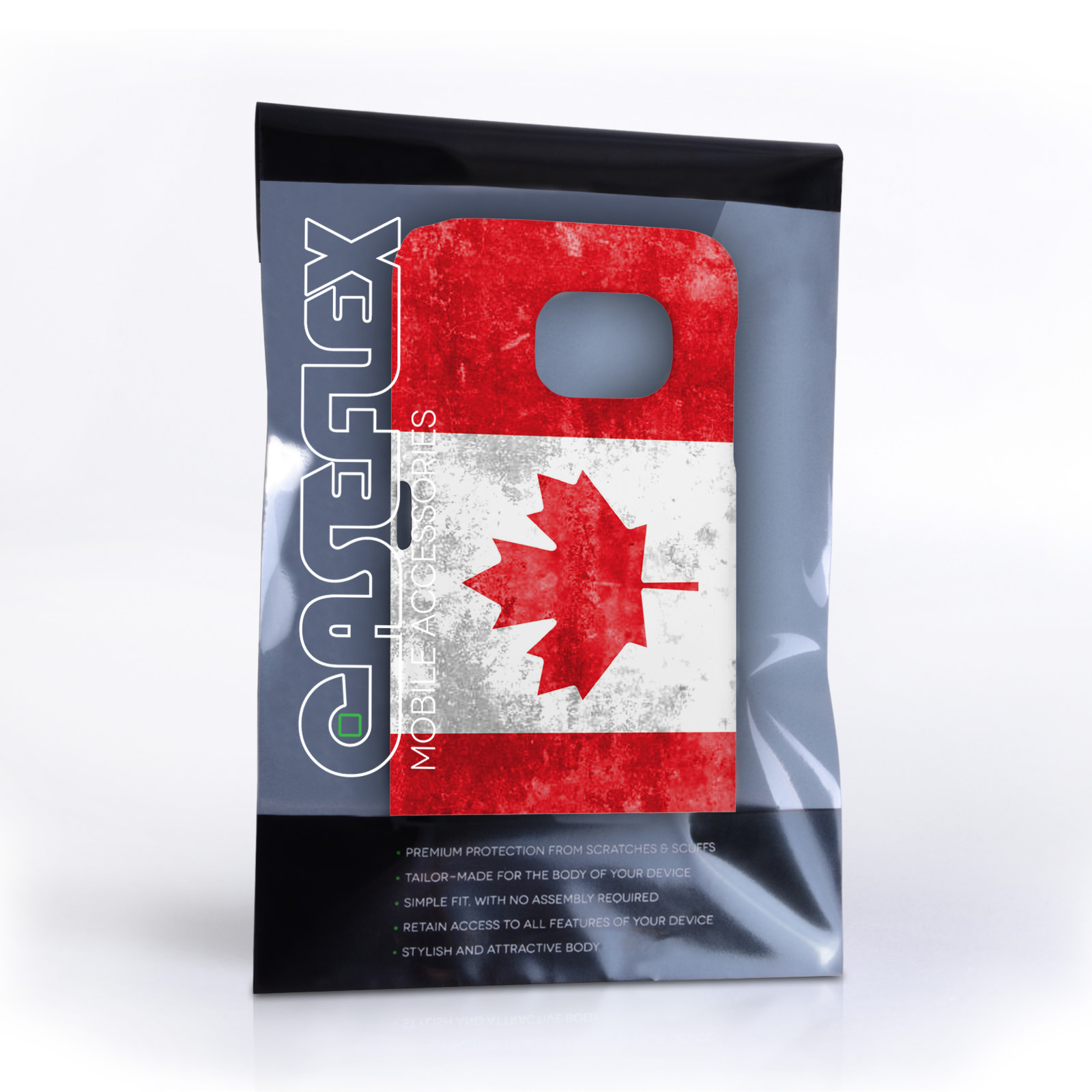 Caseflex Samsung Galaxy S6 Retro Canada Flag Case