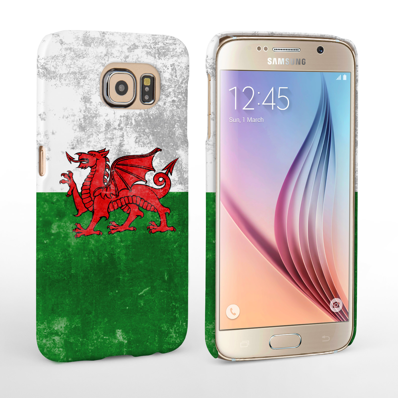 Caseflex Samsung Galaxy S6 Retro Wales Flag Case