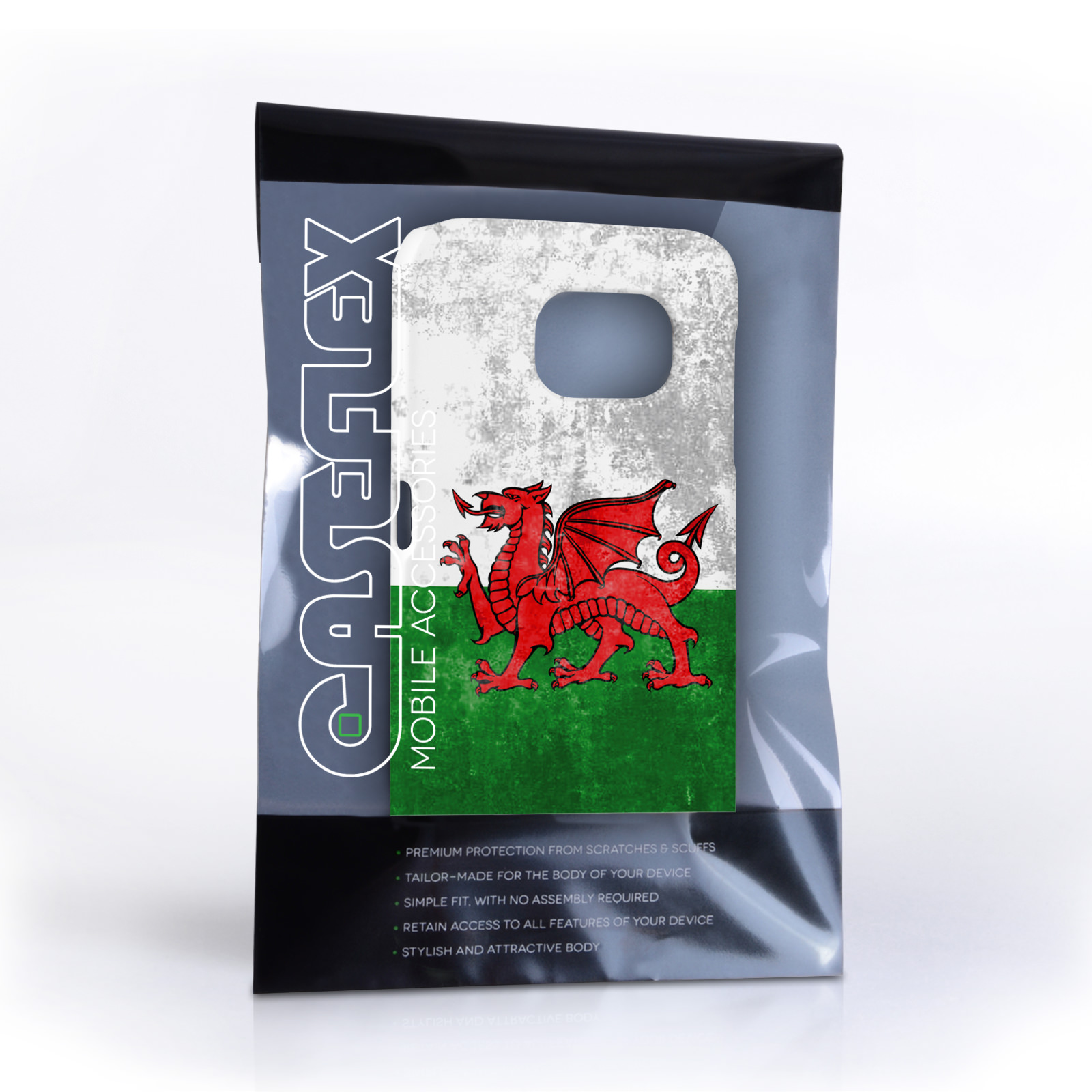 Caseflex Samsung Galaxy S6 Retro Wales Flag Case