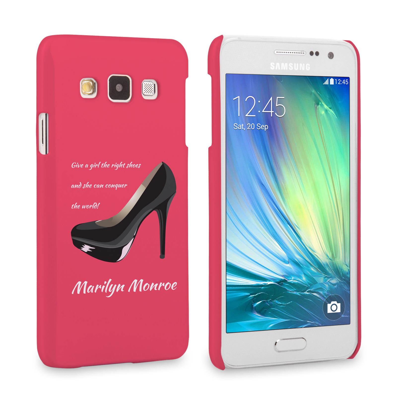 Caseflex Samsung Galaxy A3 Marilyn Monroe ‘Shoe’ Quote Case