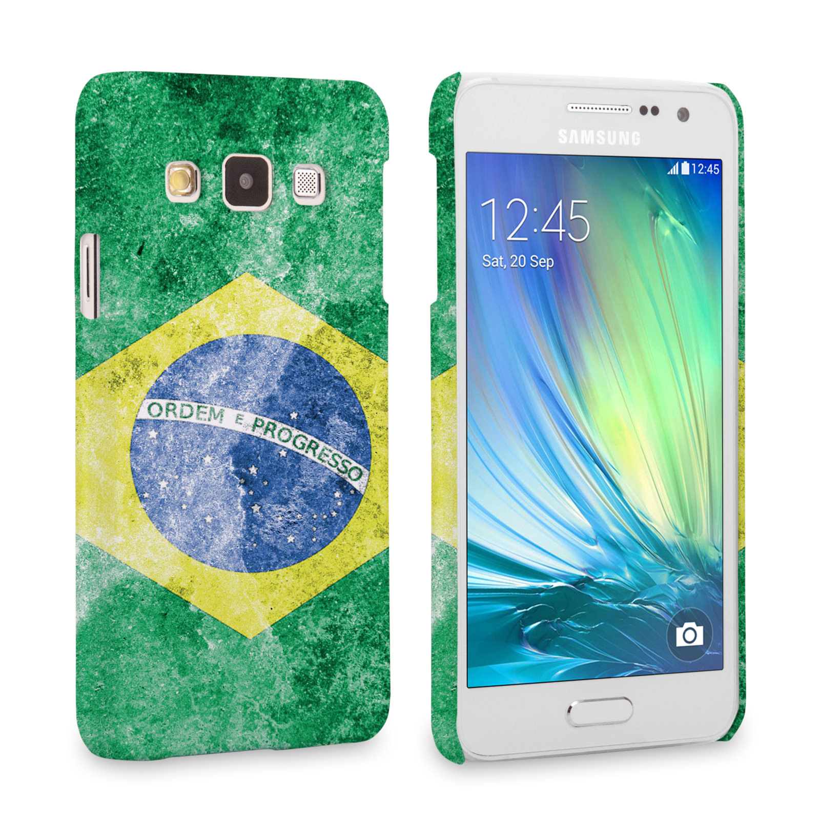 Caseflex Samsung Galaxy A3 Retro Brazil Flag Case