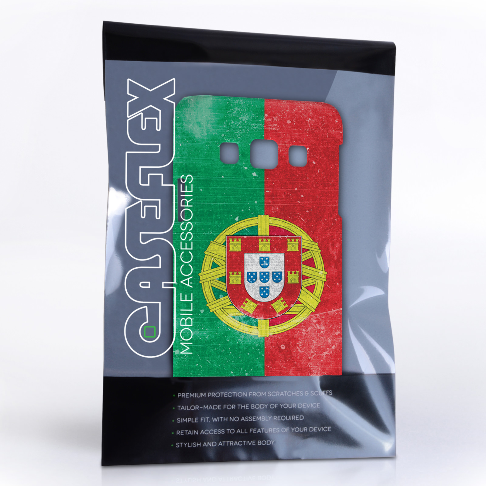 Caseflex Samsung Galaxy A3 Retro Portugal Flag Case