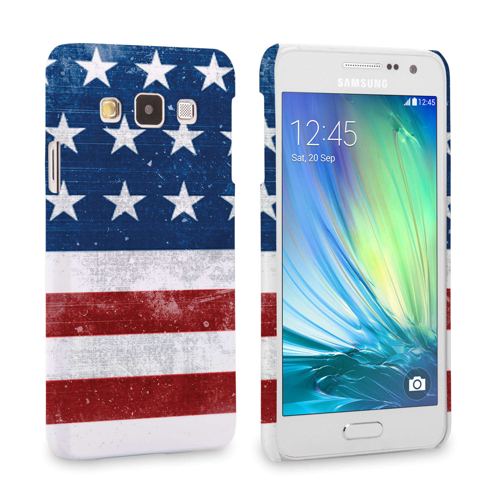 Caseflex Samsung Galaxy A3 Retro USA Flag Case