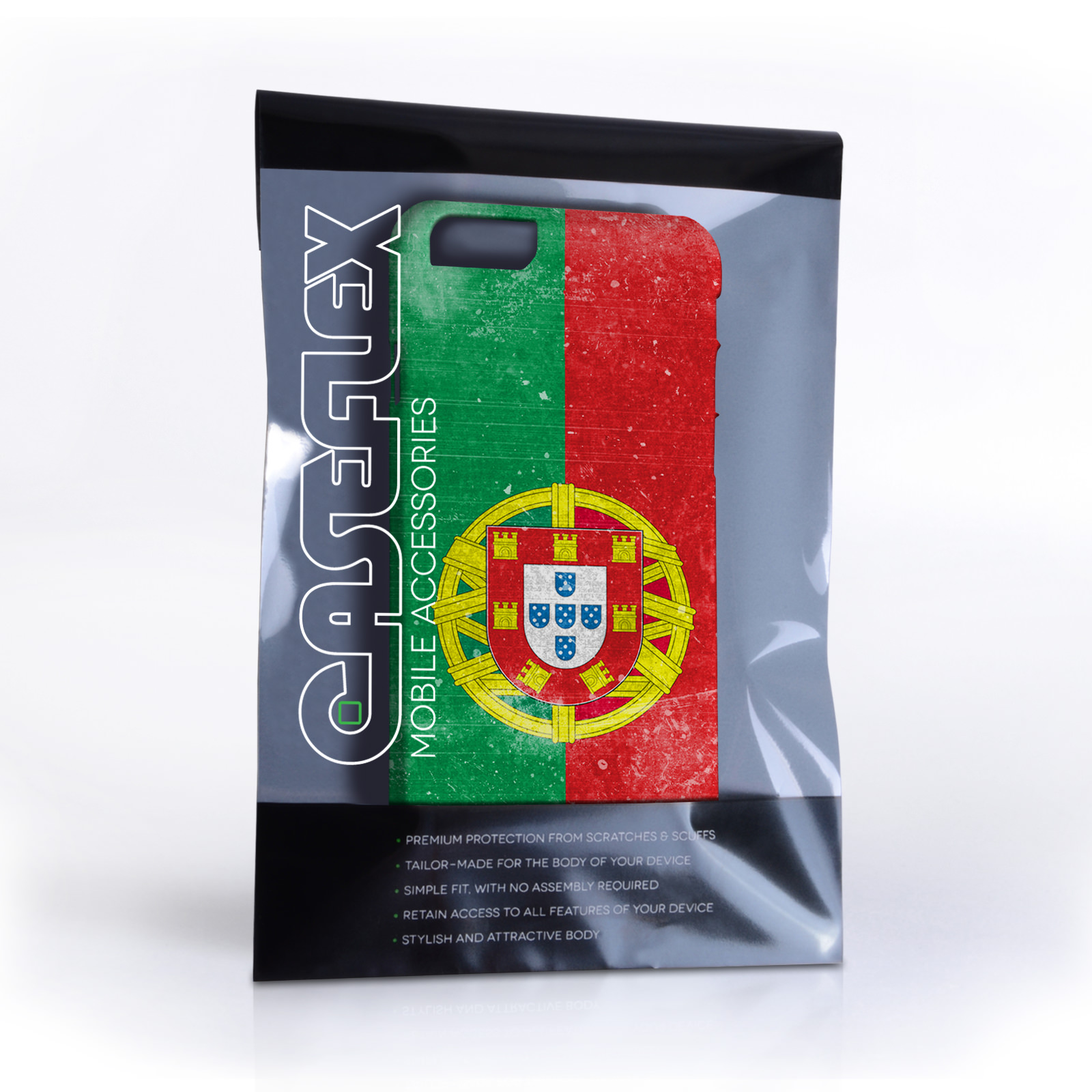 Caseflex iPhone 6 and 6s Retro Portugal Flag Case