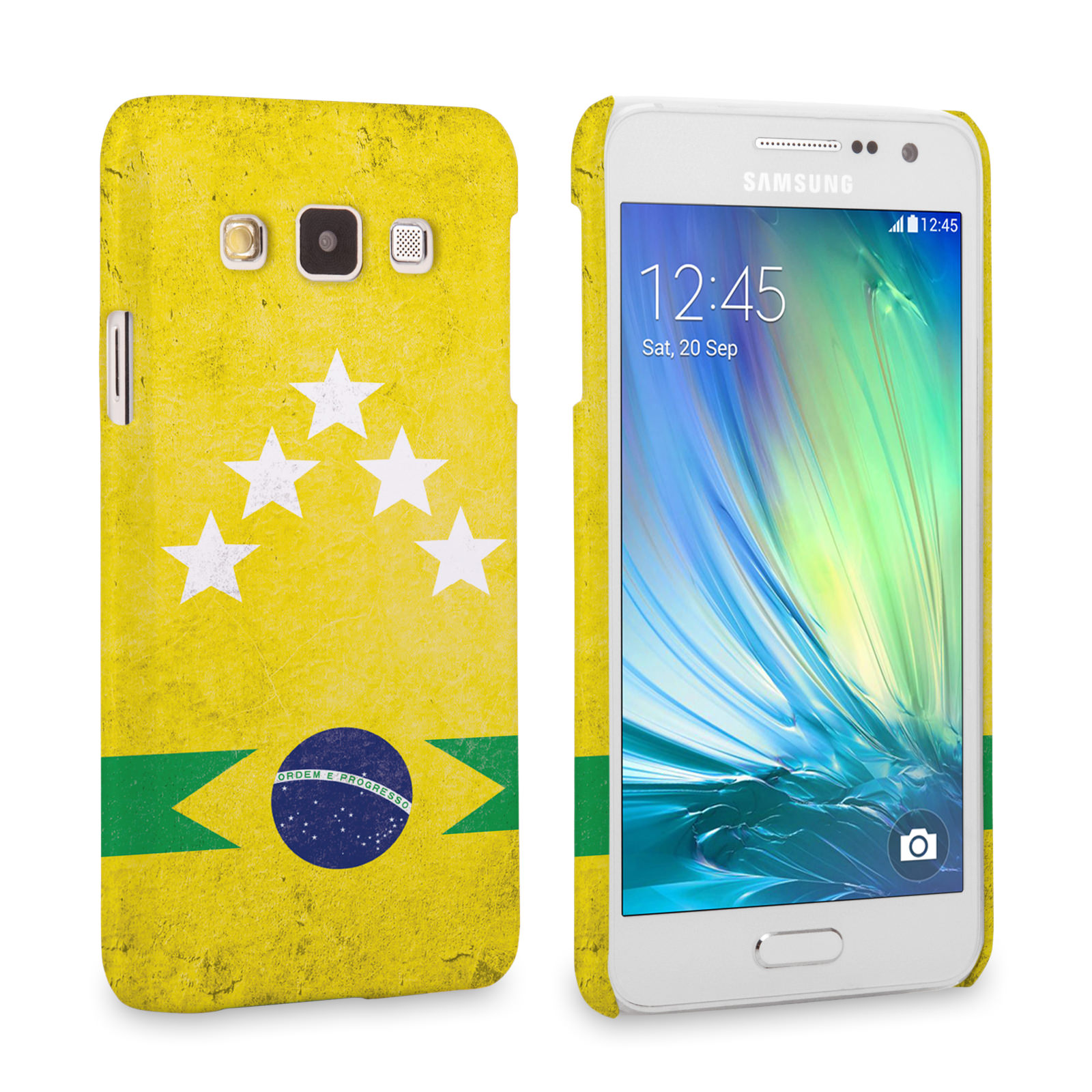 Caseflex Samsung Galaxy A3 Brazil 5-Star Retro World Cup Case