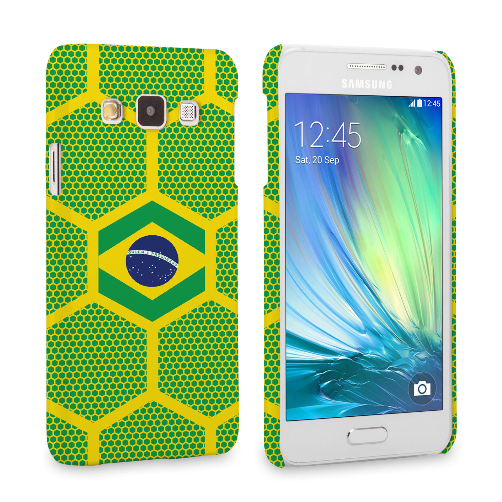Caseflex Samsung Galaxy A3 Brazil Football Pattern World Cup Case
