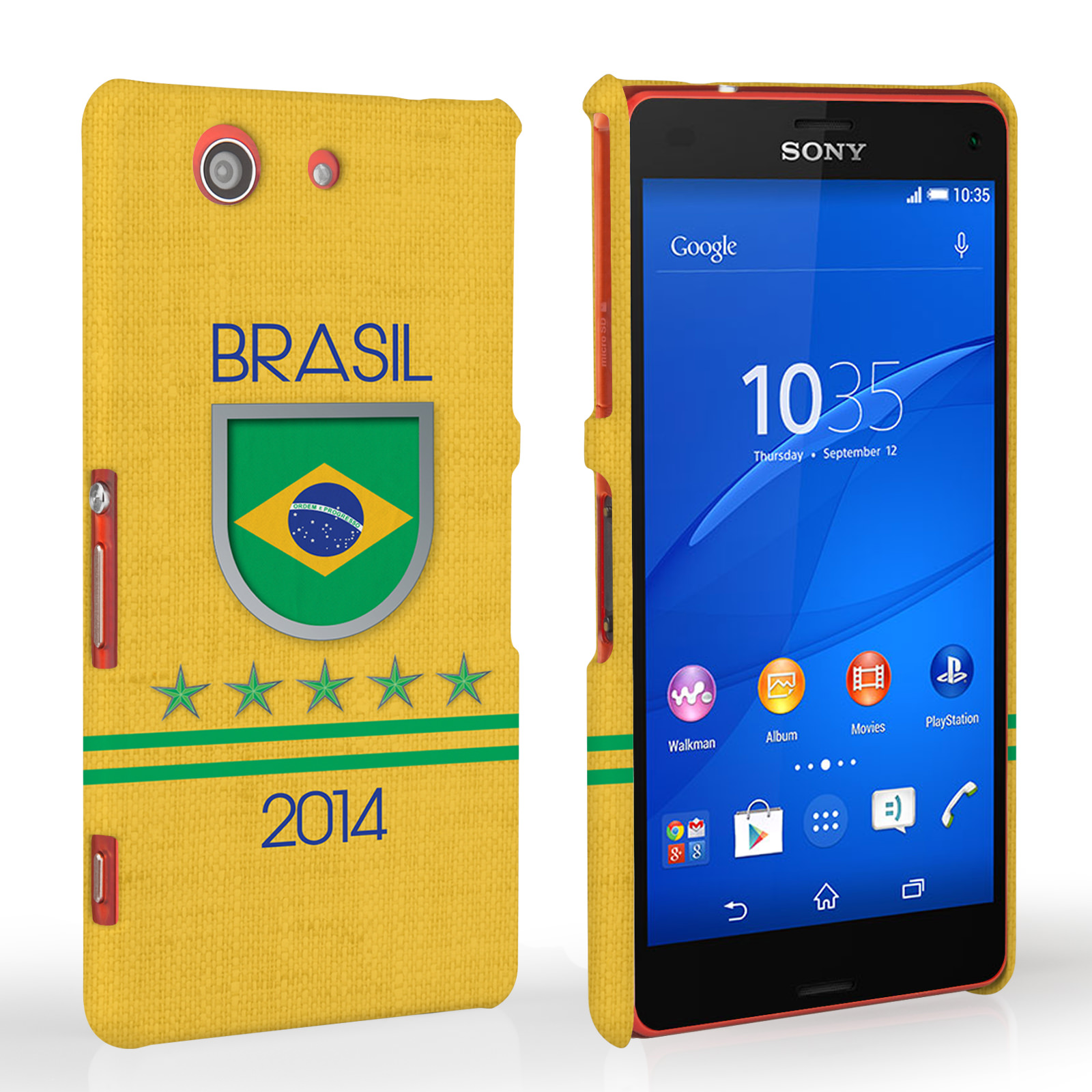 Caseflex Sony Xperia Z3 Compact Brazil World Cup Case