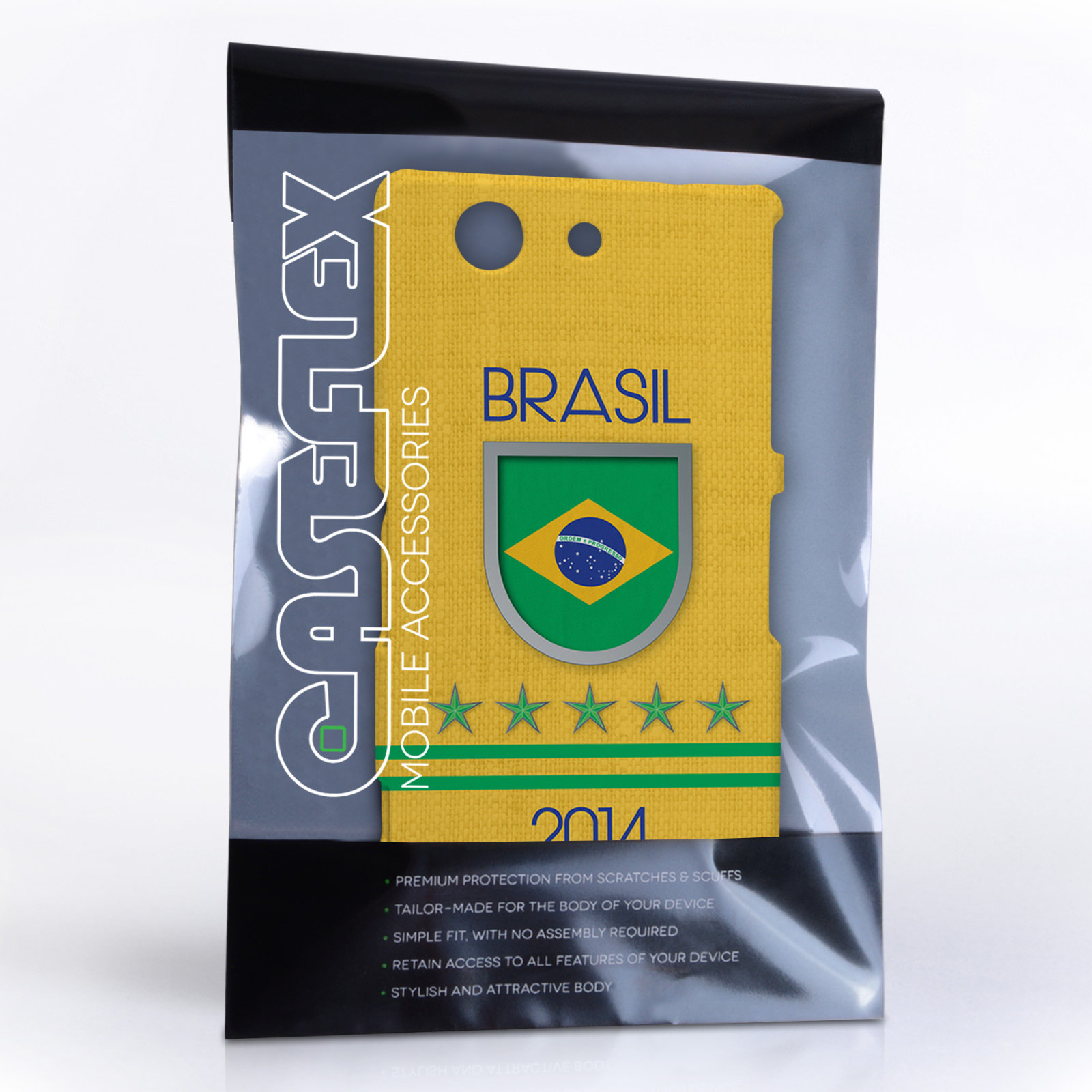 Caseflex Sony Xperia Z3 Compact Brazil World Cup Case