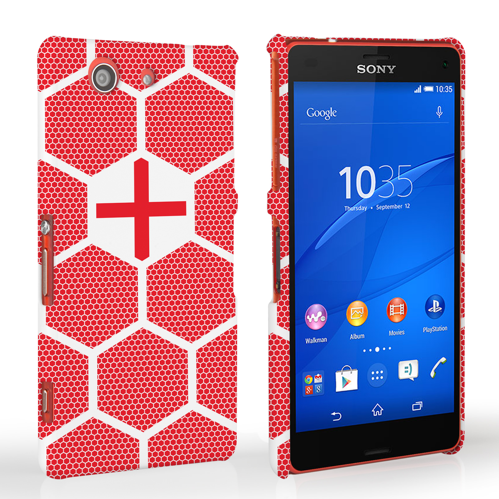 Caseflex Sony Xperia Z3 Compact England Football Pattern World Cup Case 