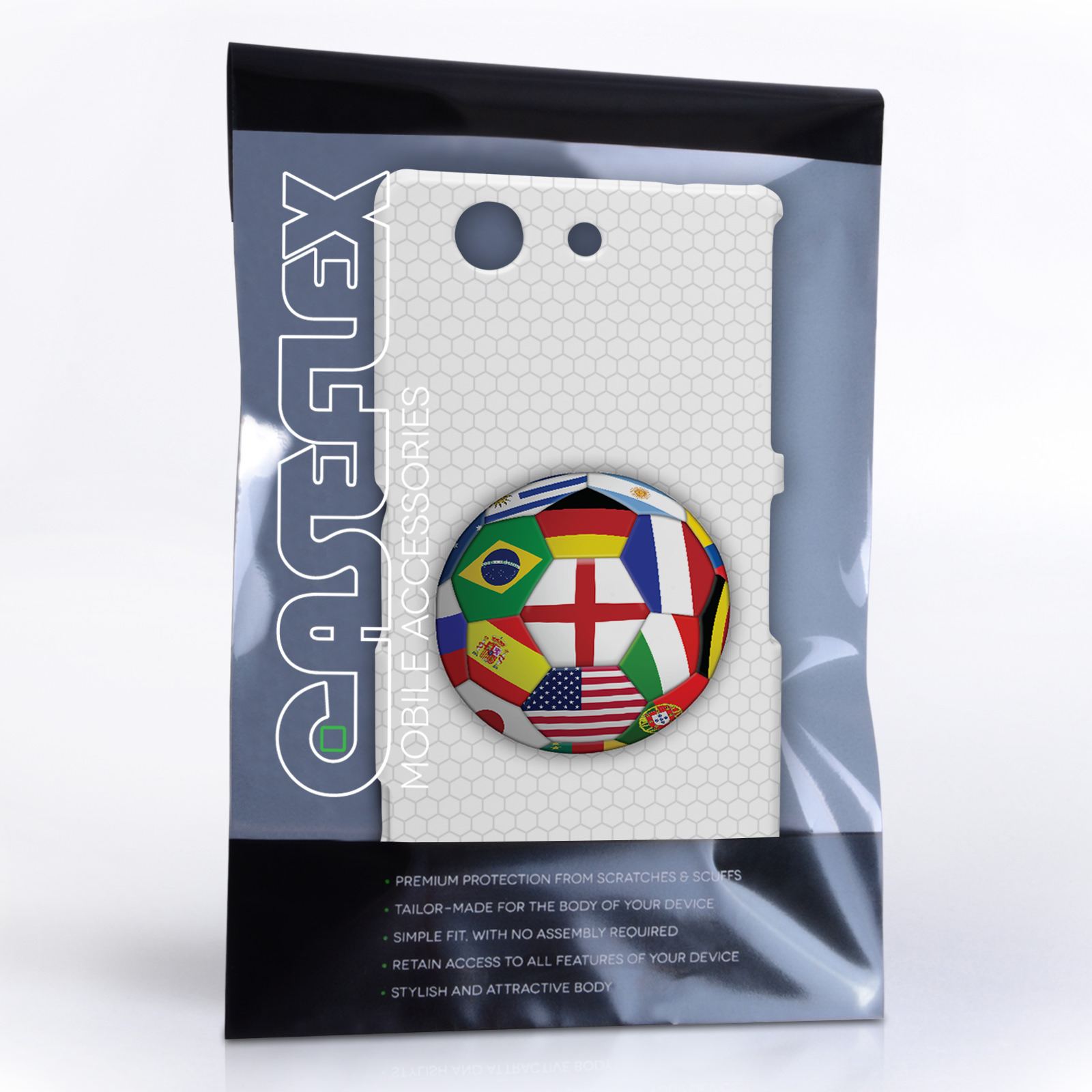 Caseflex Sony Xperia Z3 Compact Flags World Cup Case