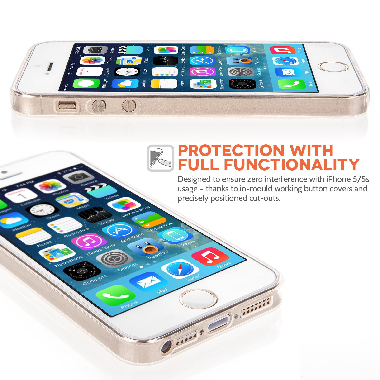 Yousave Accessories iPhone 5 / 5S Ultra Thin Clear Gel Case