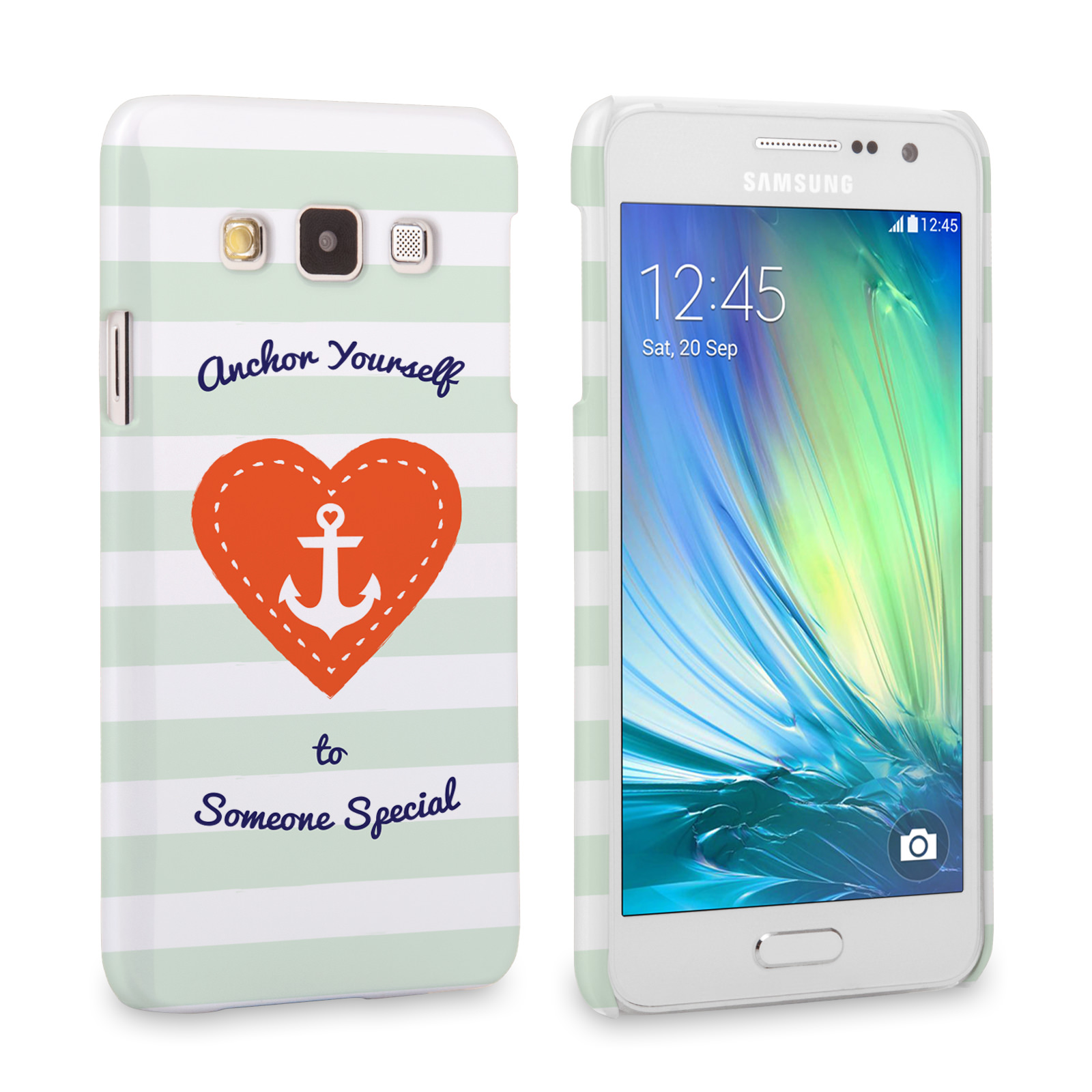 Caseflex Samsung Galaxy A3 Anchor Love Heart Case