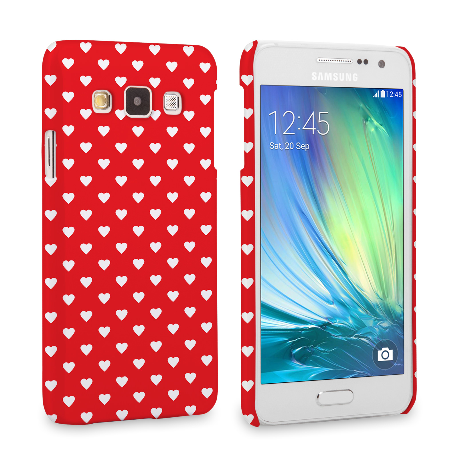 Caseflex Samsung Galaxy A3 Cute Hearts Case - Red