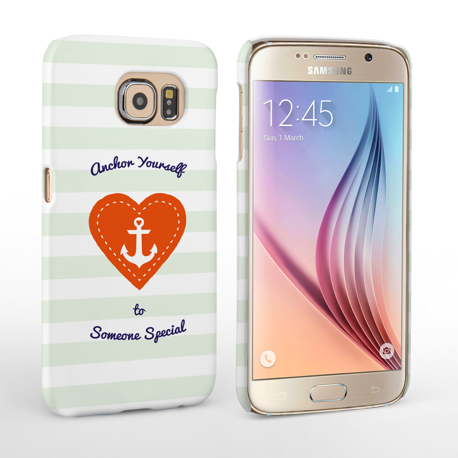 Caseflex Samsung Galaxy S6 Anchor Love Heart Case