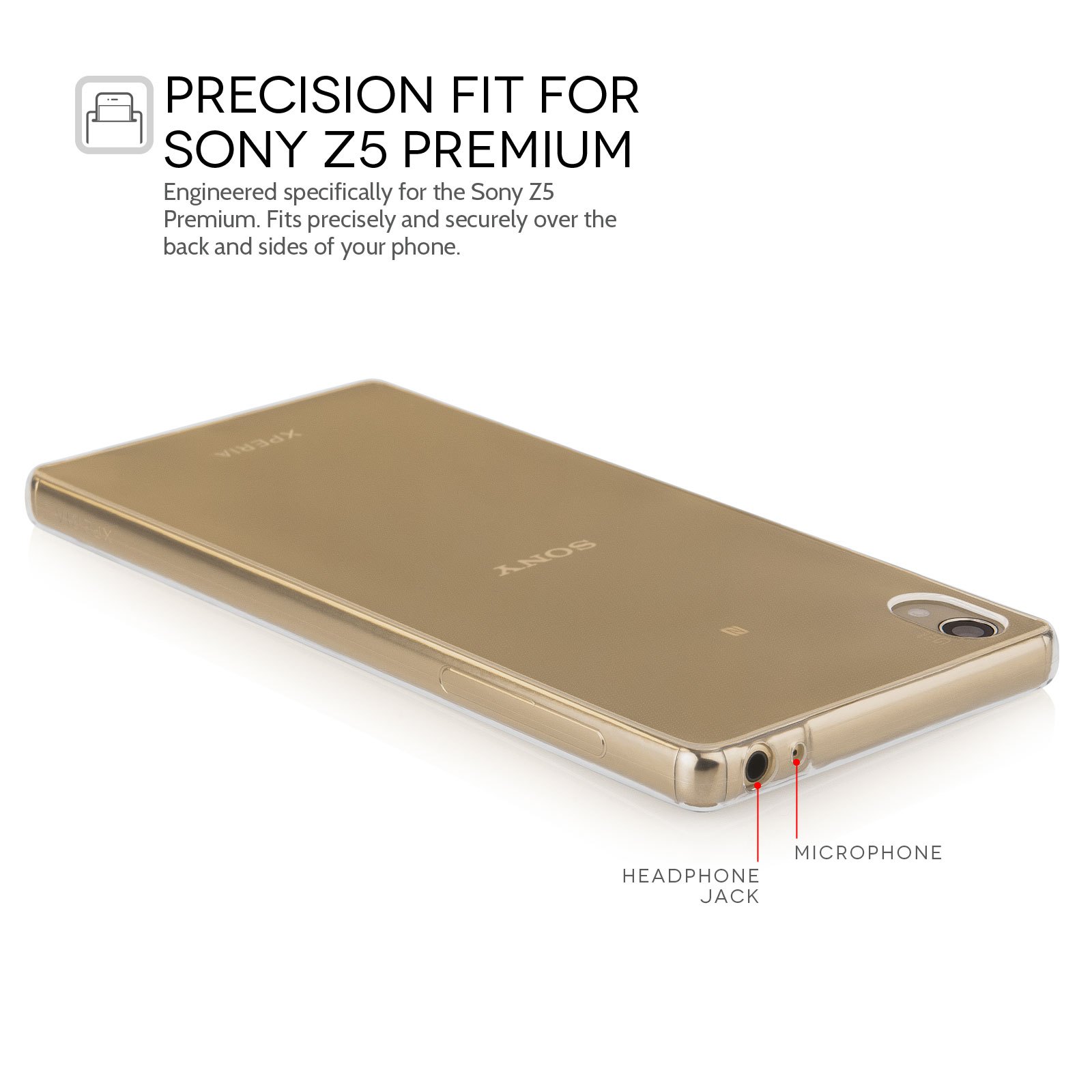 Yousave Accessories Sony Xperia Z5 Premium Ultra Thin Clear Gel Case