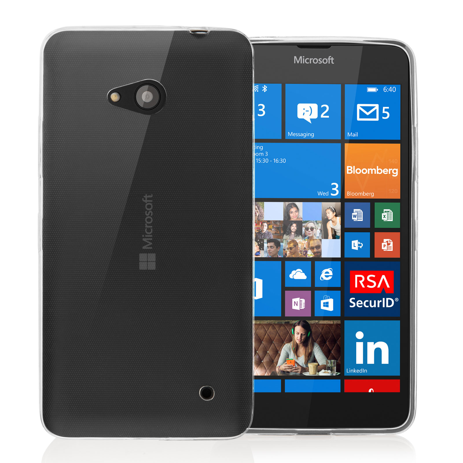 Yousave Accessories Microsoft Lumia 640 Ultra Thin Clear Gel Case