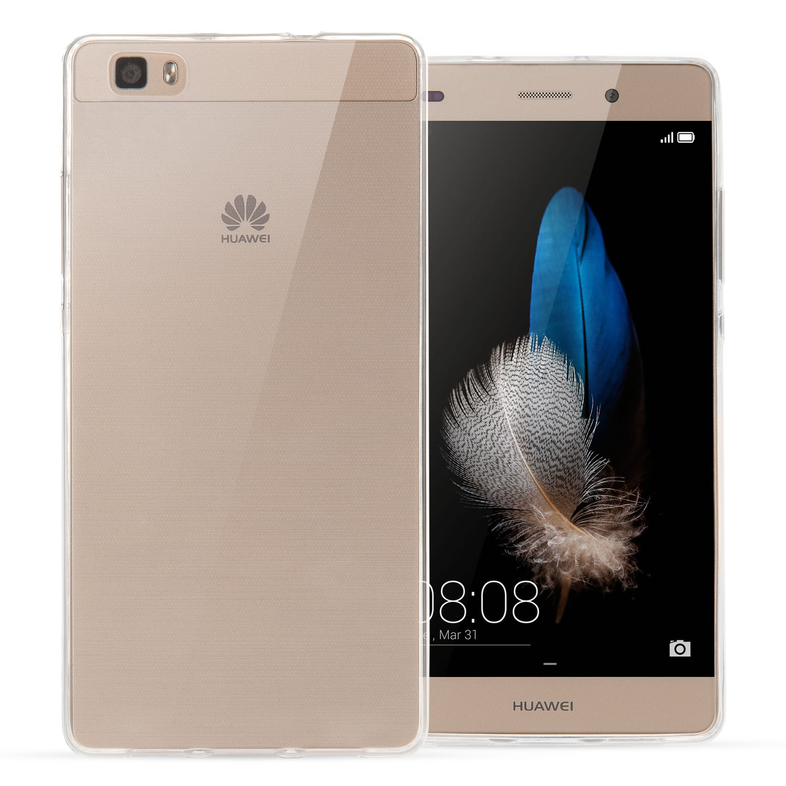 Ver weg bereiken ongezond Yousave Accessories Huawei P8 Lite 0.6mm Clear Gel Case