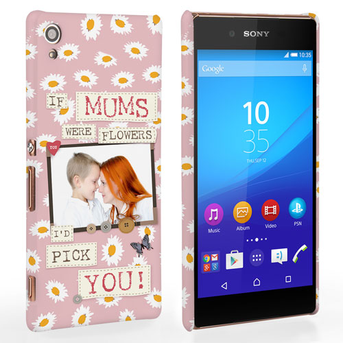 Caseflex Sony Xperia Z3 Plus ‘If Mums Were Flowers’ Personalised Hard Case – Pink  