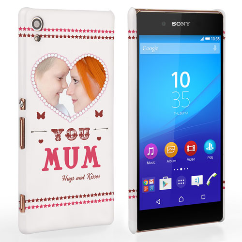 Caseflex Sony Xperia Z3 Plus 'Love You Mum’ Personalised Hard Case – Pink 